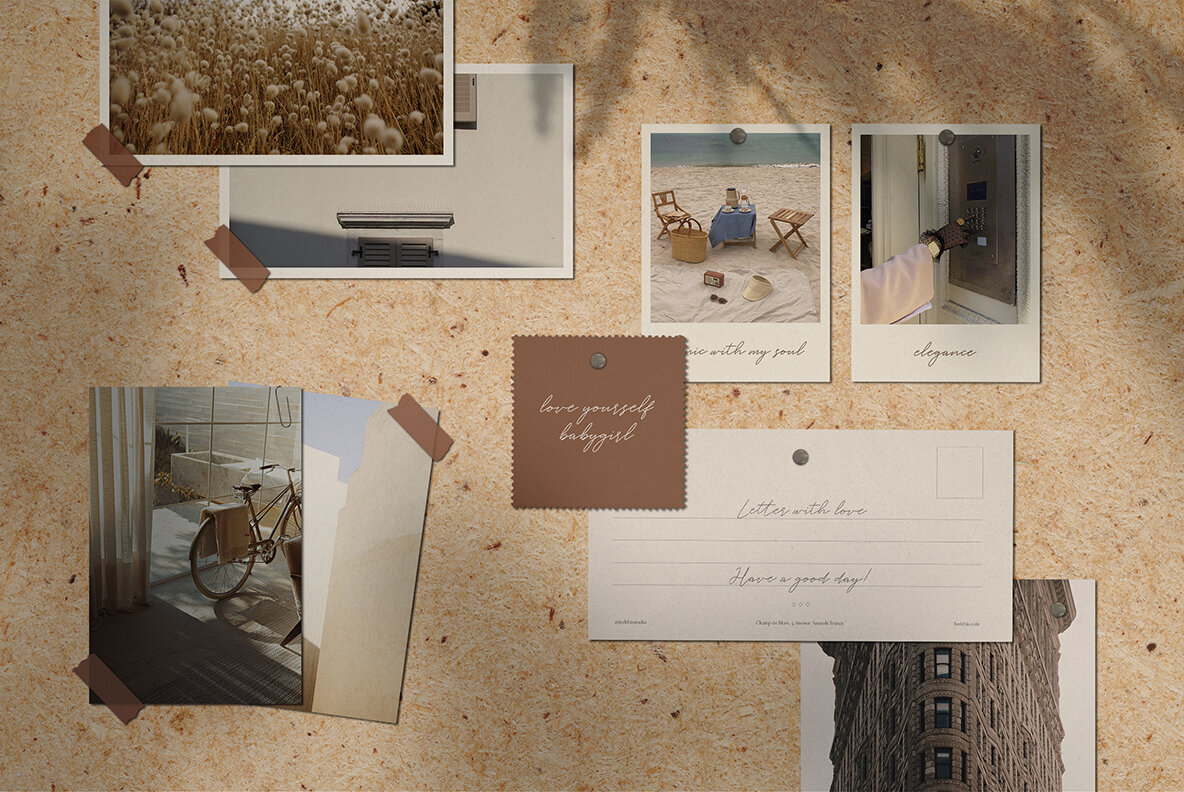 Realistic Mood Board Mockups l 3