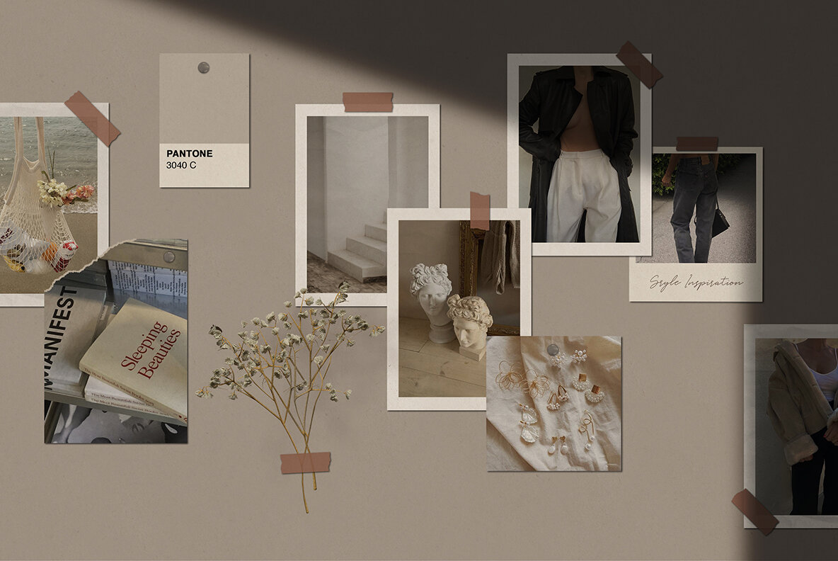 Realistic Mood Board Mockups l 7