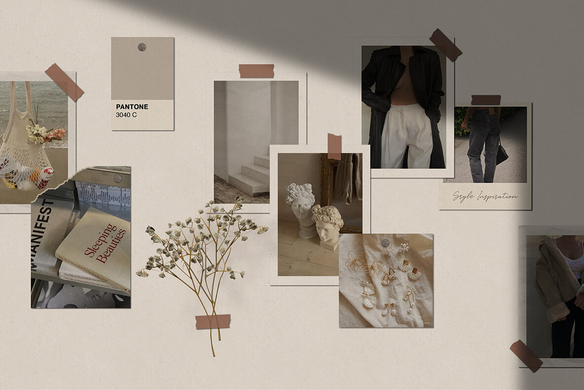 Realistic Mood Board Mockups l 8