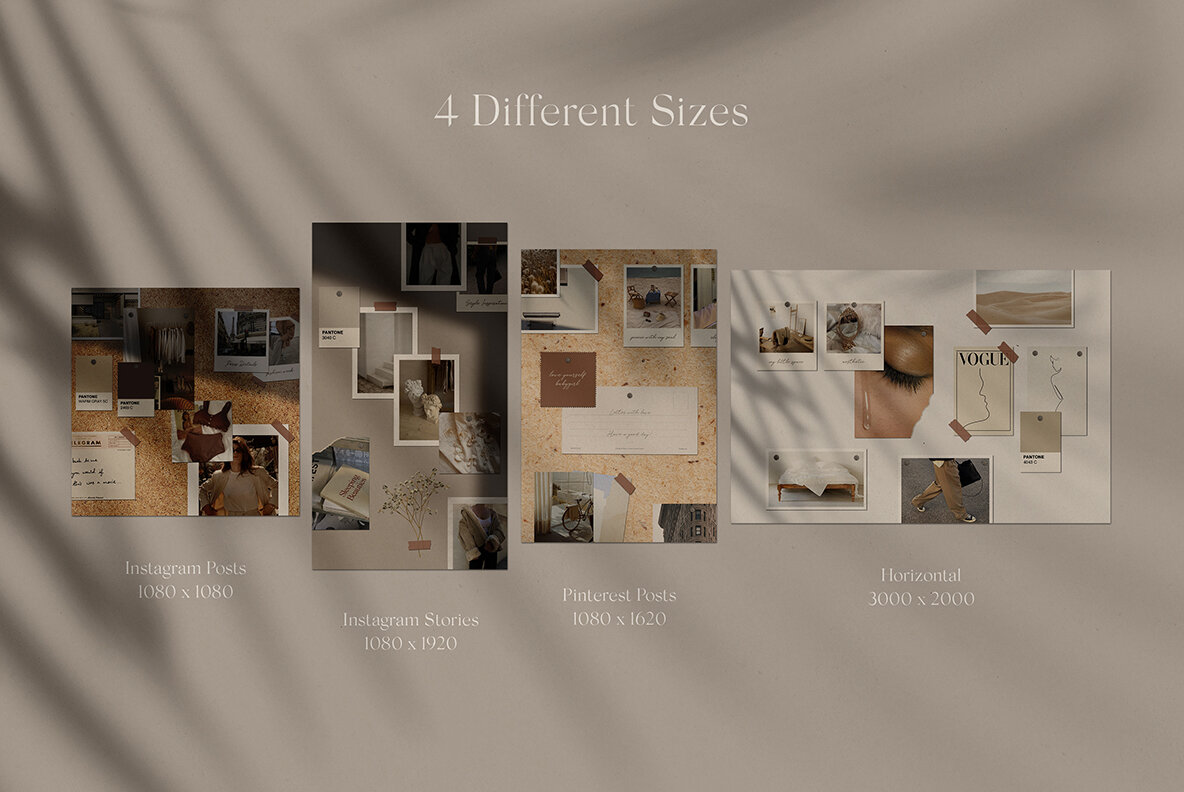 Realistic Mood Board Mockups l 9