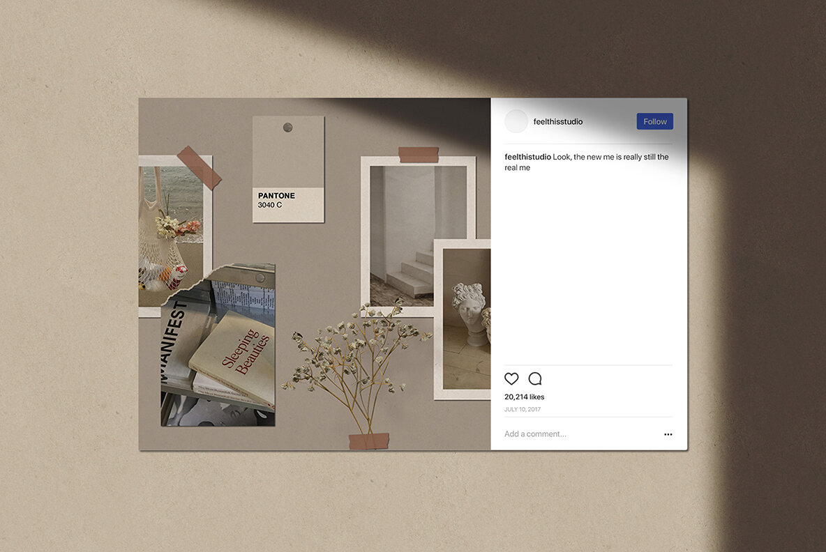 Realistic Mood Board Mockups l 11