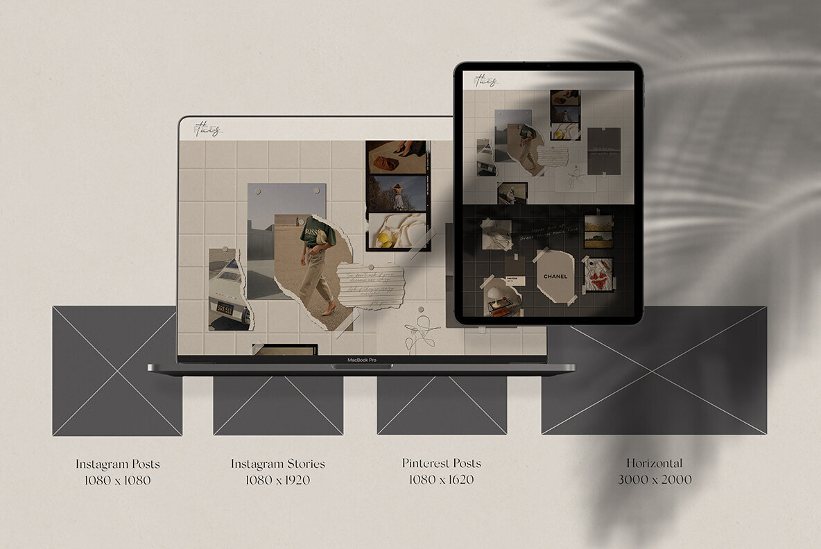 Realistic Mood Board Mockups lll 2