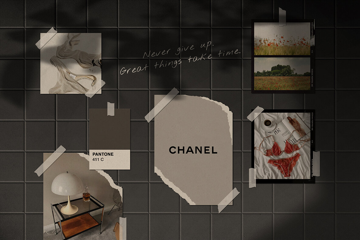 Realistic Mood Board Mockups lll 6