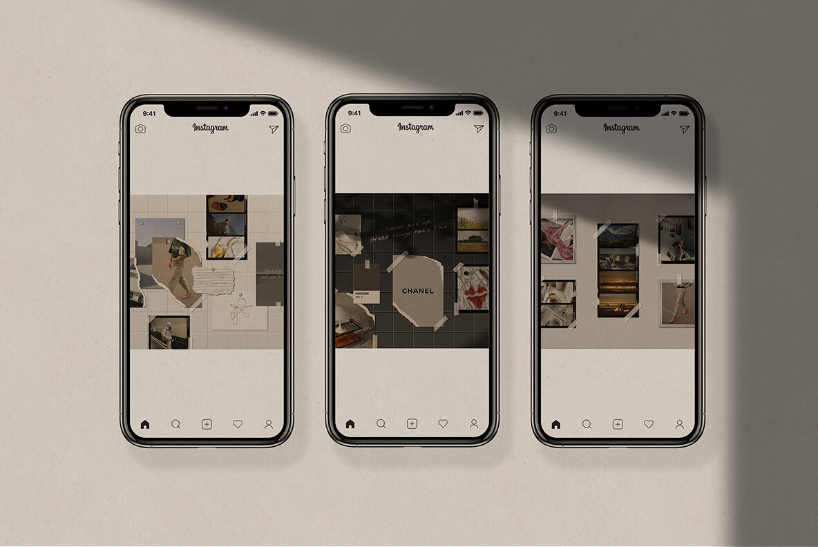 Realistic Mood Board Mockups lll 9