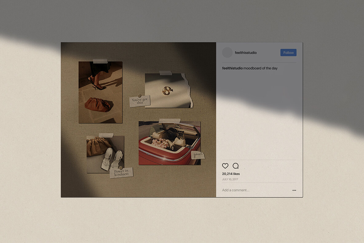 Realistic Mood Board Mockups lll 10