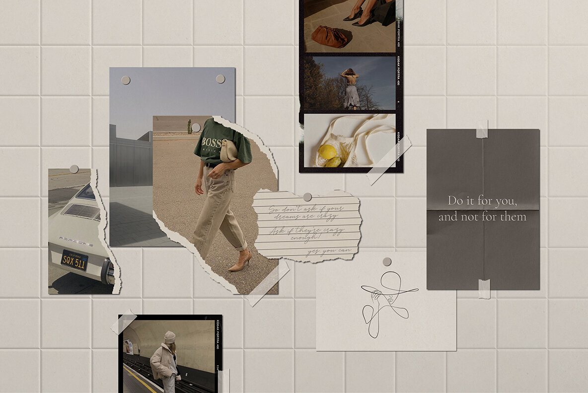 Realistic Mood Board Mockups lll 12