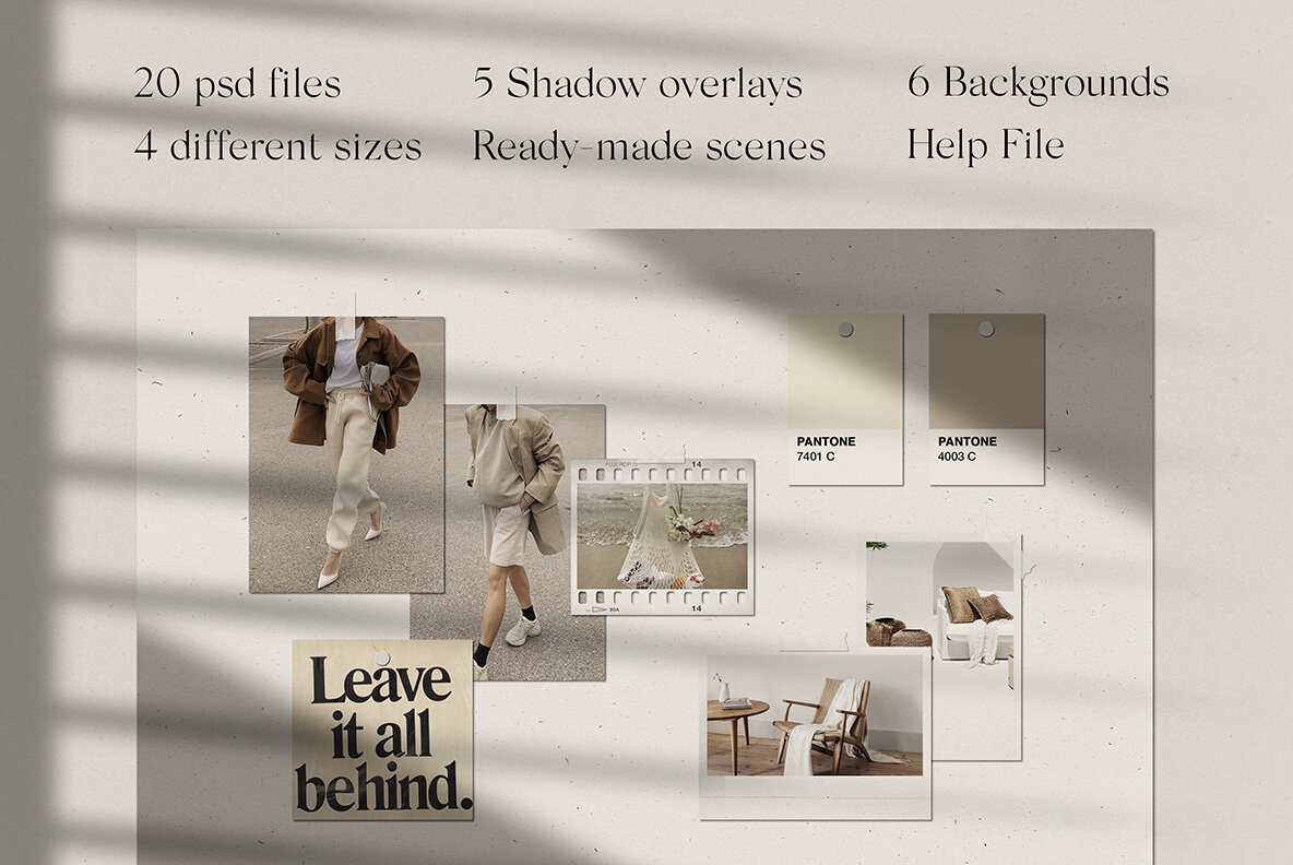 Realistic Mood Board Mockups lV 4