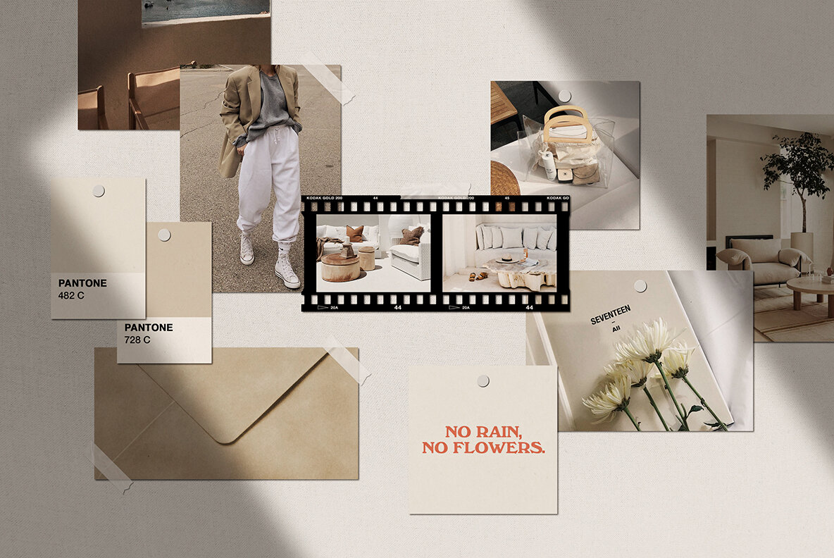 Realistic Mood Board Mockups lV 10