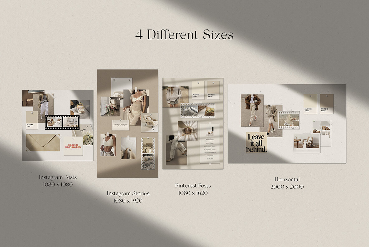 Realistic Mood Board Mockups lV 12