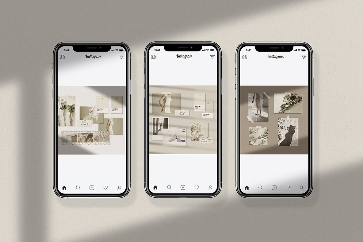 Realistic Mood Board Mockups V 10
