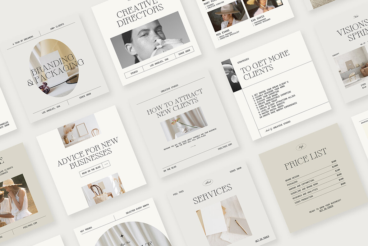 Heaven Instagram Social Media Pack Canva PS 5