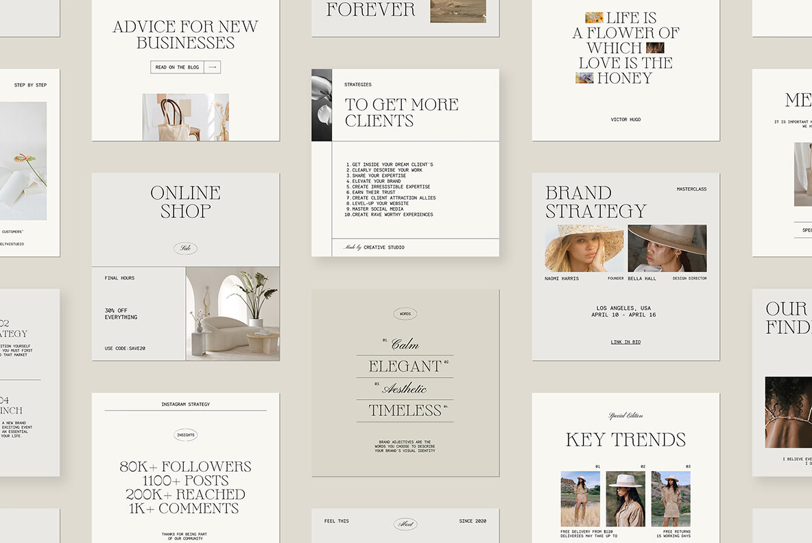 Heaven Instagram Social Media Pack Canva PS 6