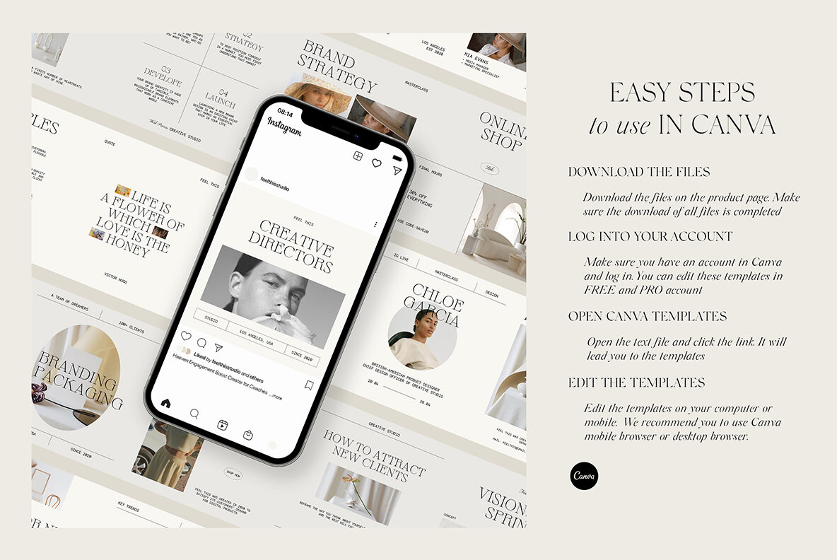 Heaven Instagram Social Media Pack Canva PS 7