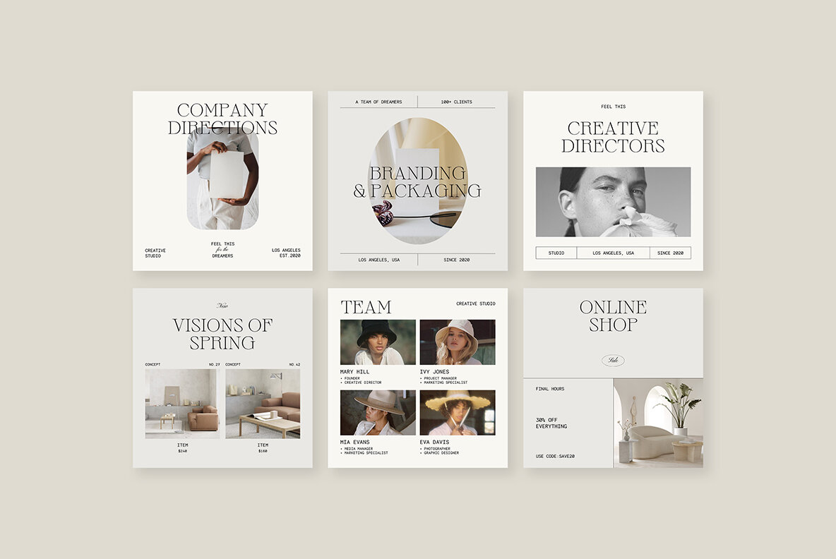 Heaven Instagram Social Media Pack Canva PS 8