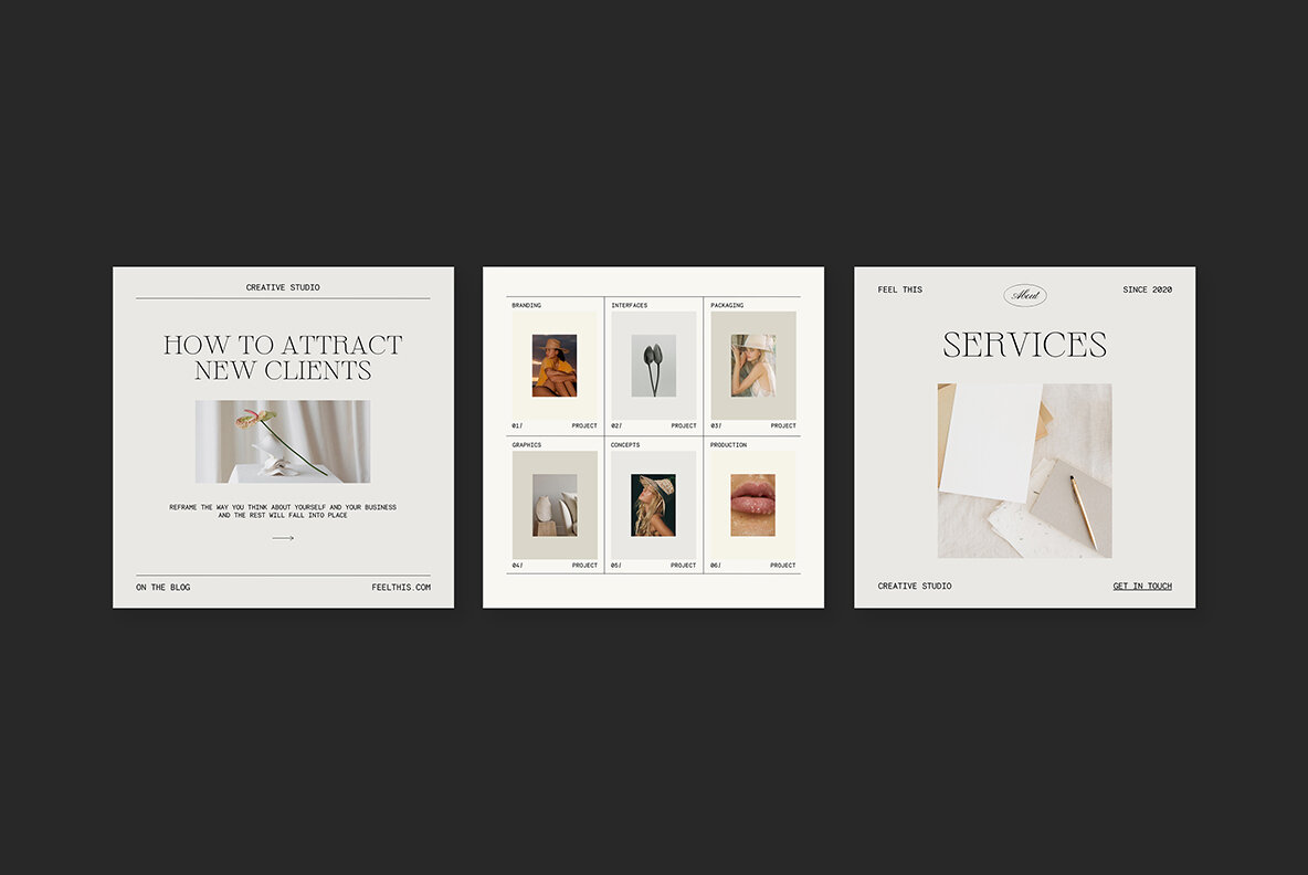 Heaven Instagram Social Media Pack Canva PS 10