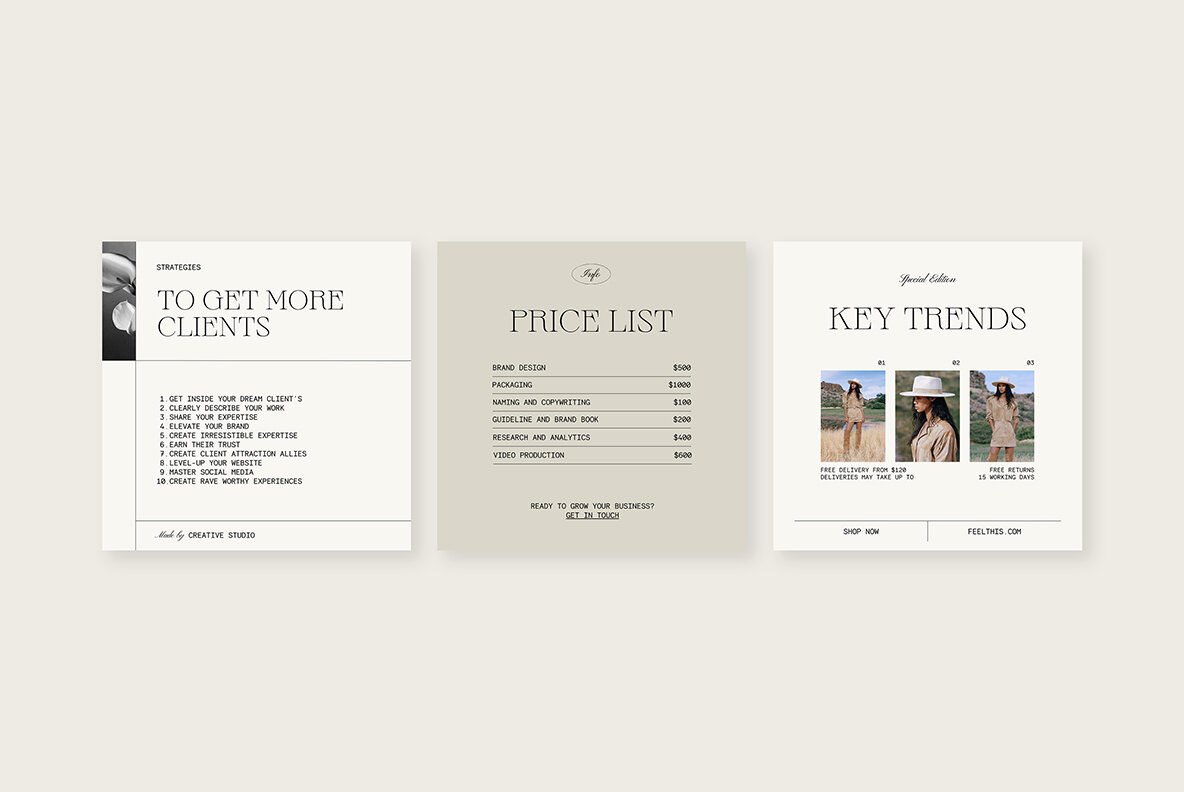 Heaven Instagram Social Media Pack Canva PS 11