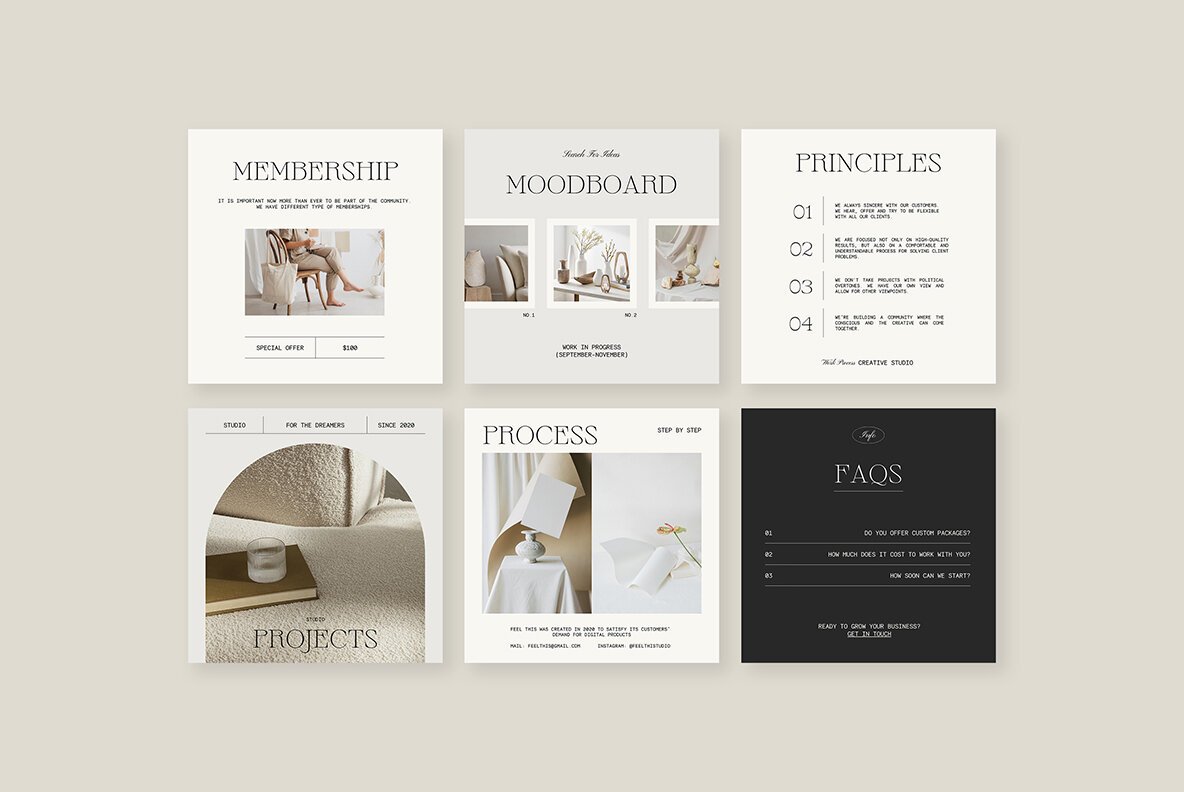 Heaven Instagram Social Media Pack Canva PS 13