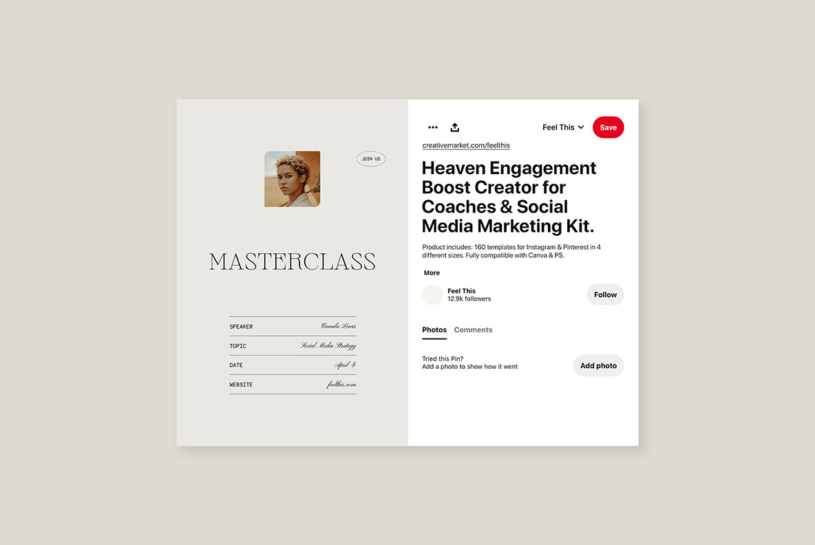 Heaven Instagram Social Media Pack Canva PS 16