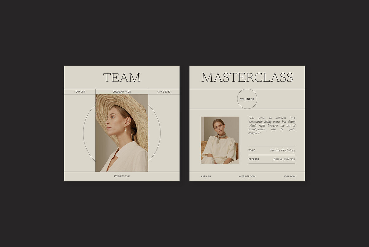 Wellness Instagram Social Media Pack Canva PS 3