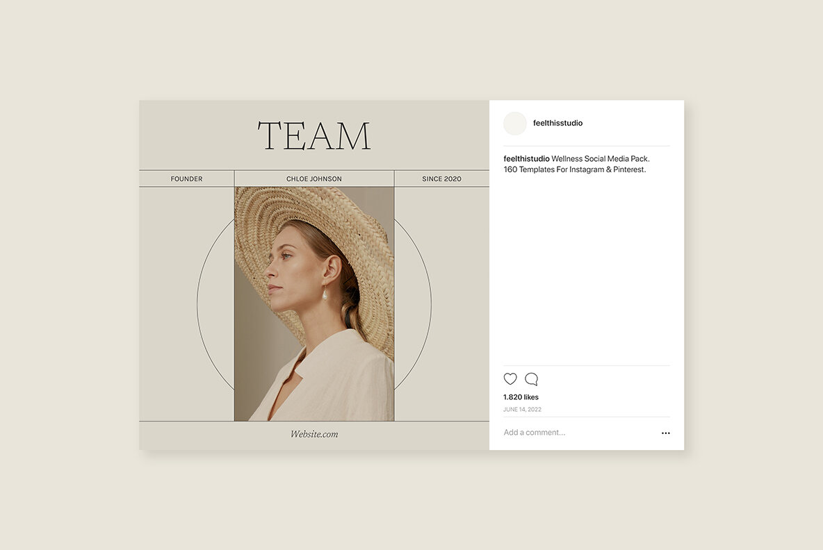 Wellness Instagram Social Media Pack Canva PS 7