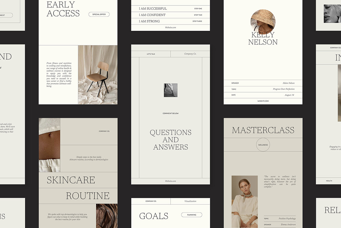 Wellness Instagram Social Media Pack Canva PS 9