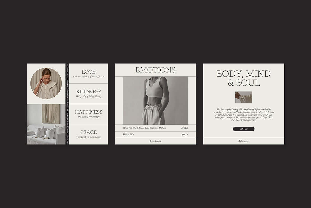 Wellness Instagram Social Media Pack Canva PS 19