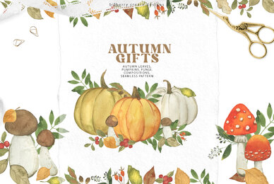Watercolour Autumn Gifts