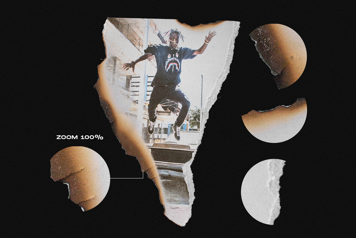 Torn and Burned Paper Textures 8