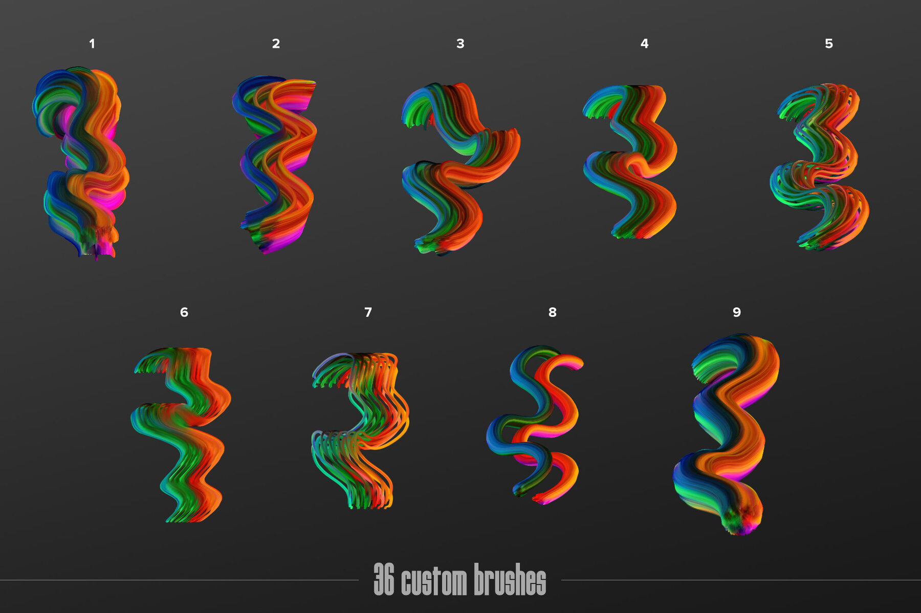 Painter     Multicolor Brushes for Photoshop 7