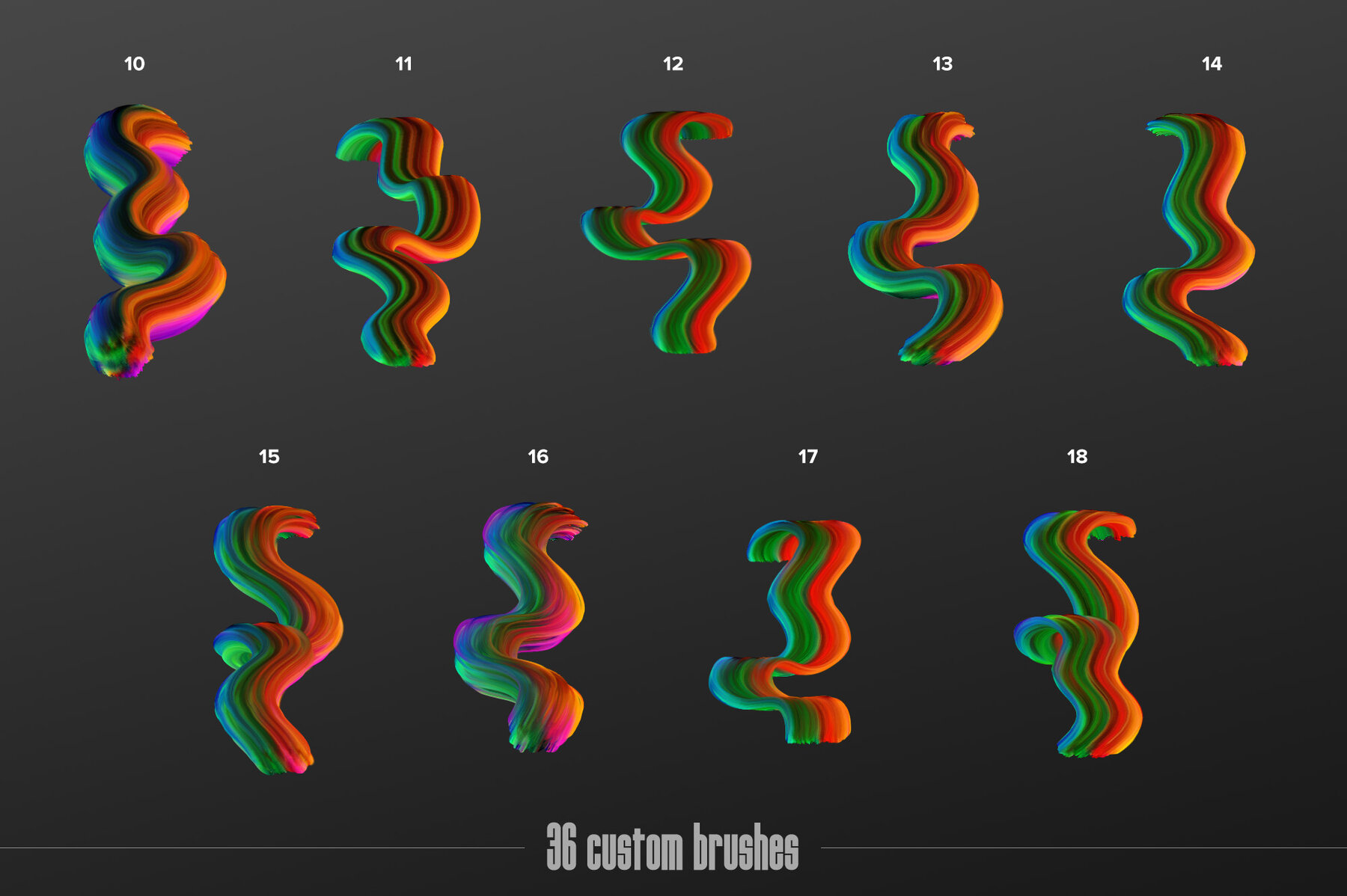 Painter     Multicolor Brushes for Photoshop 8