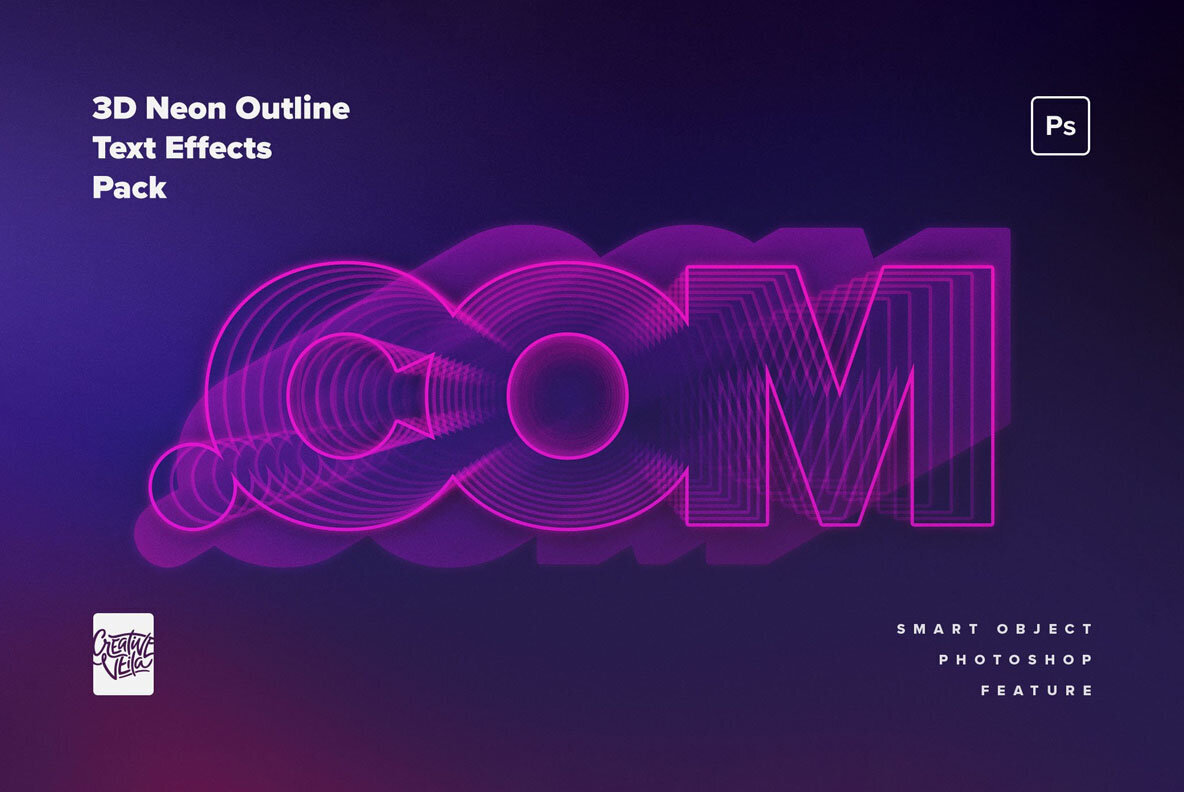 80s Retro Futuristic 3D Neon Text Effect 3