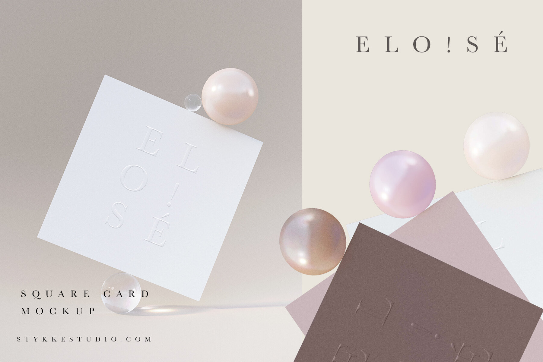 ELO S     Square Business Card Mockup 1