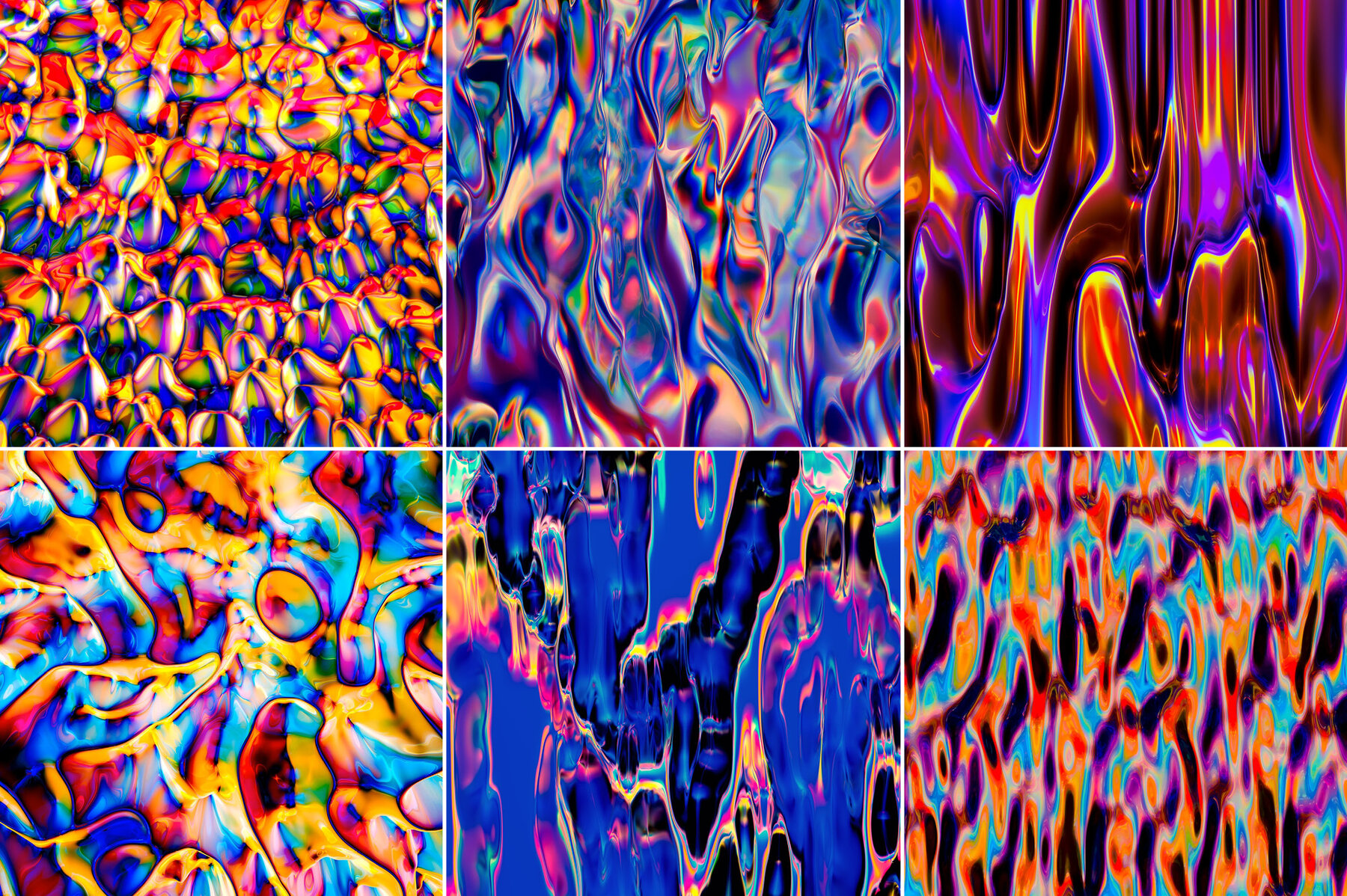 Molten     Fluid Metallic Textures 9