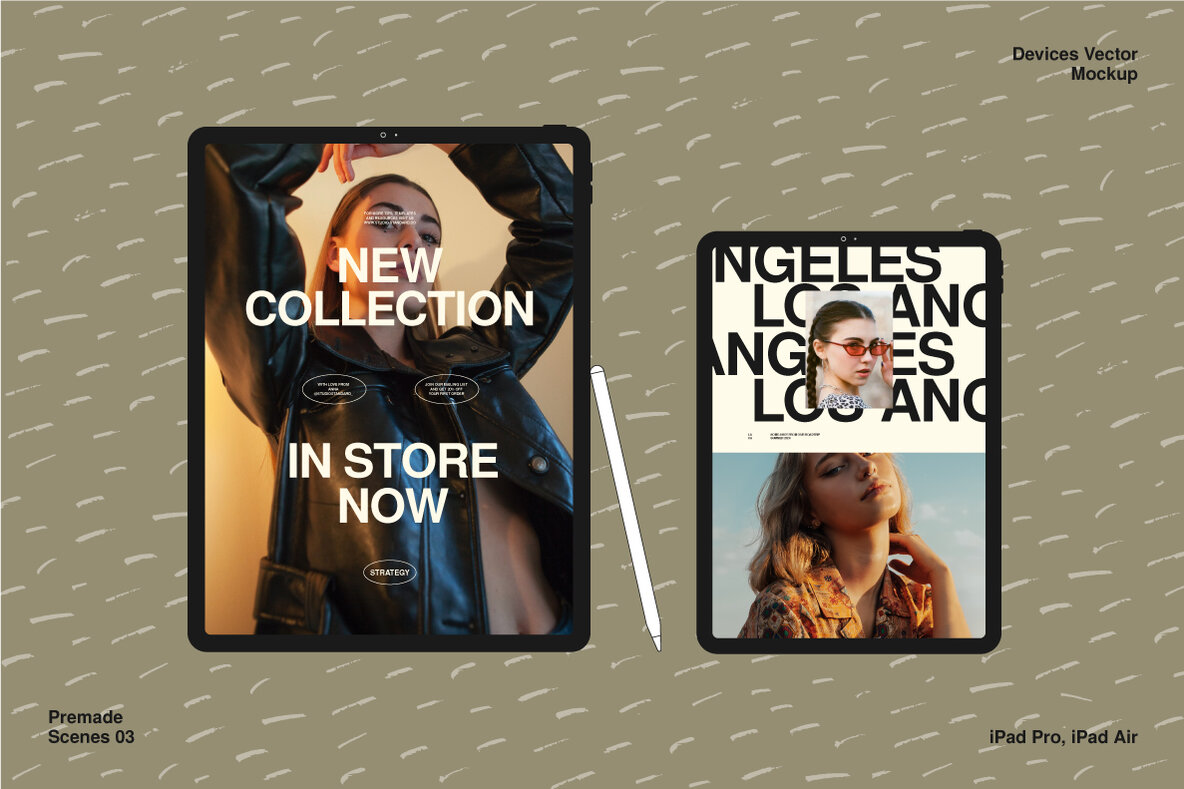 Outline Device Mockups   12 Patterns 6