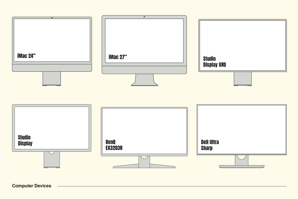 Outline Device Mockups   12 Patterns 7