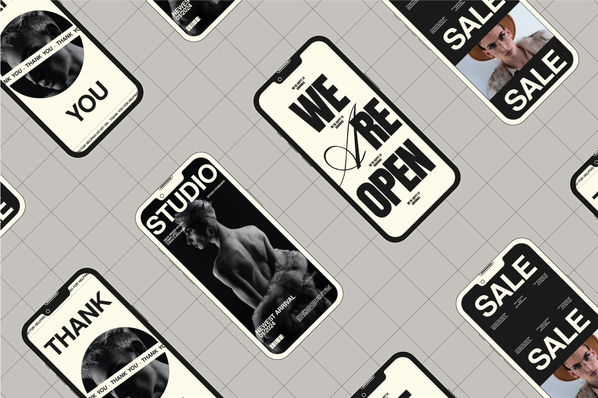 Outline Device Mockups   12 Patterns 8