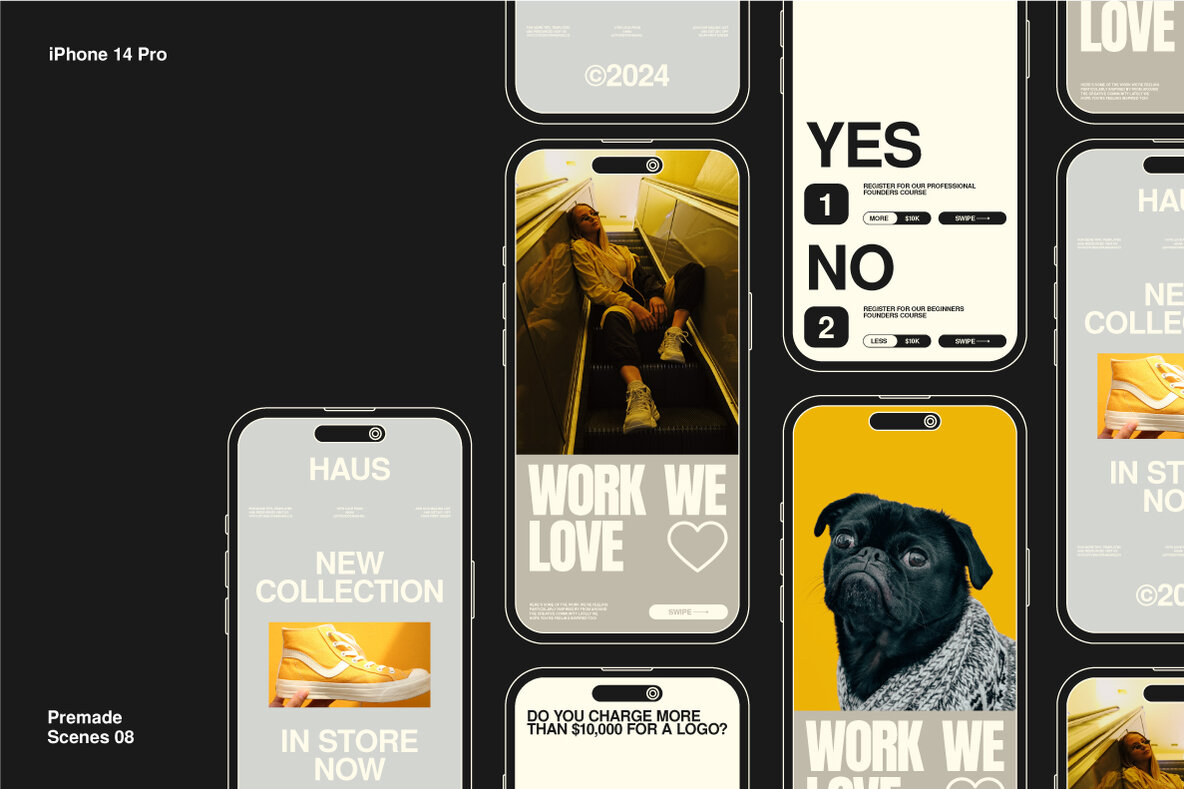 Outline Device Mockups   12 Patterns 15