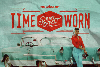 Time worn Print Effect