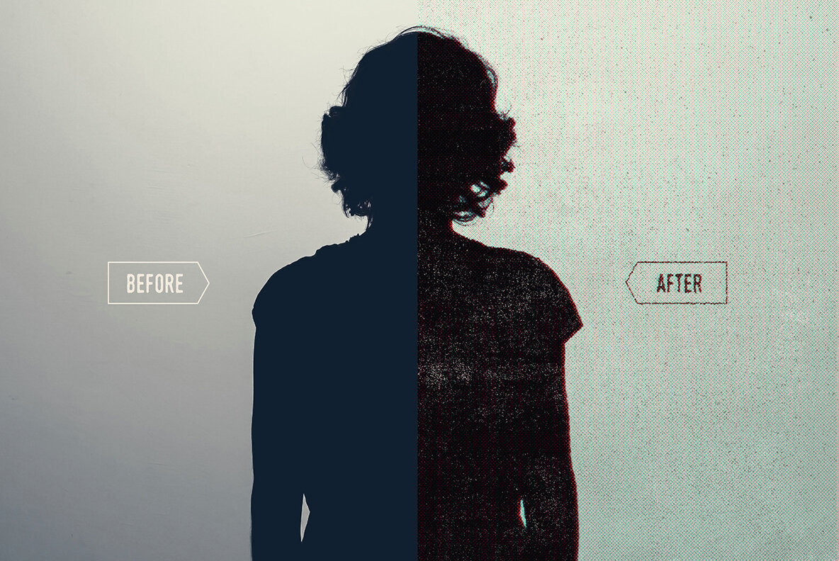 Time worn Print Effect 3