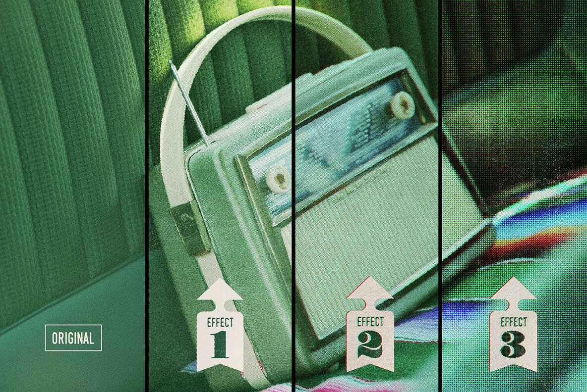 Time worn Print Effect 4