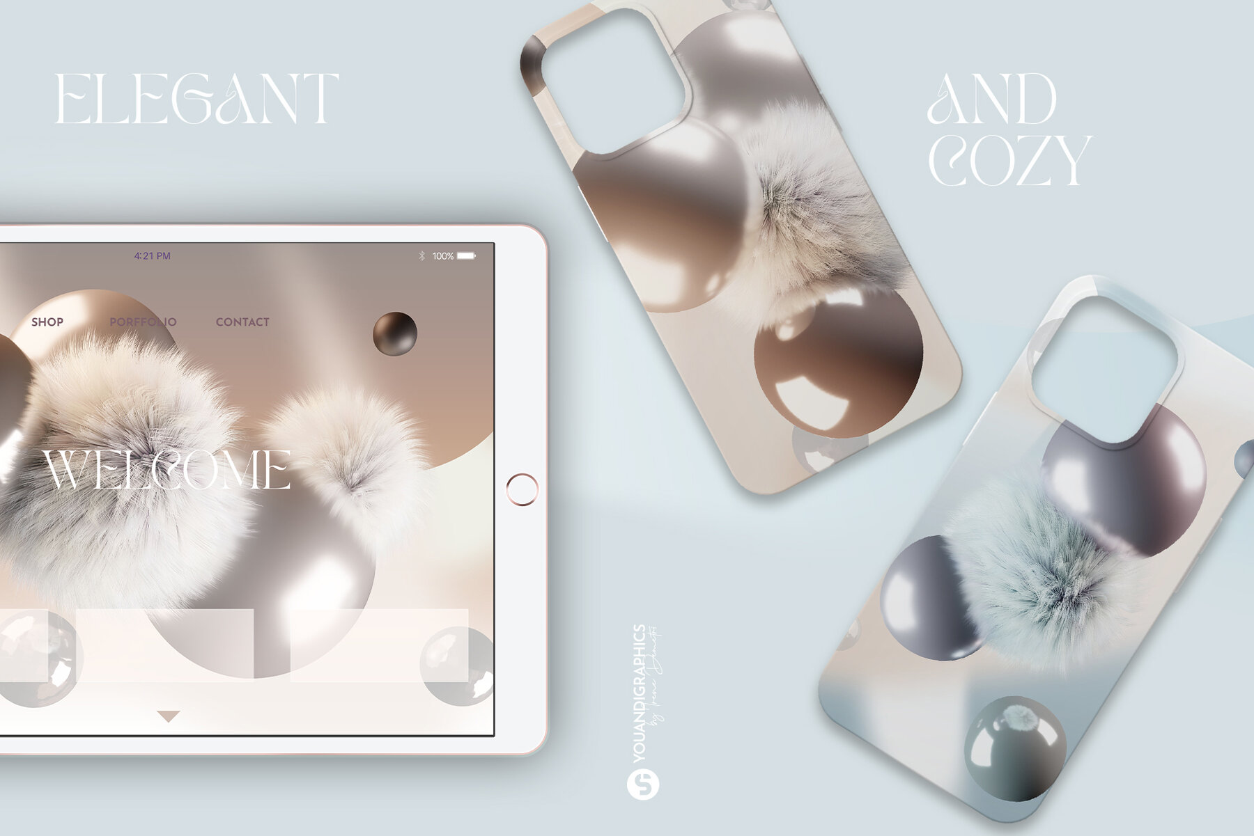 Winter Cozy Backgrounds   3D Scenes 4