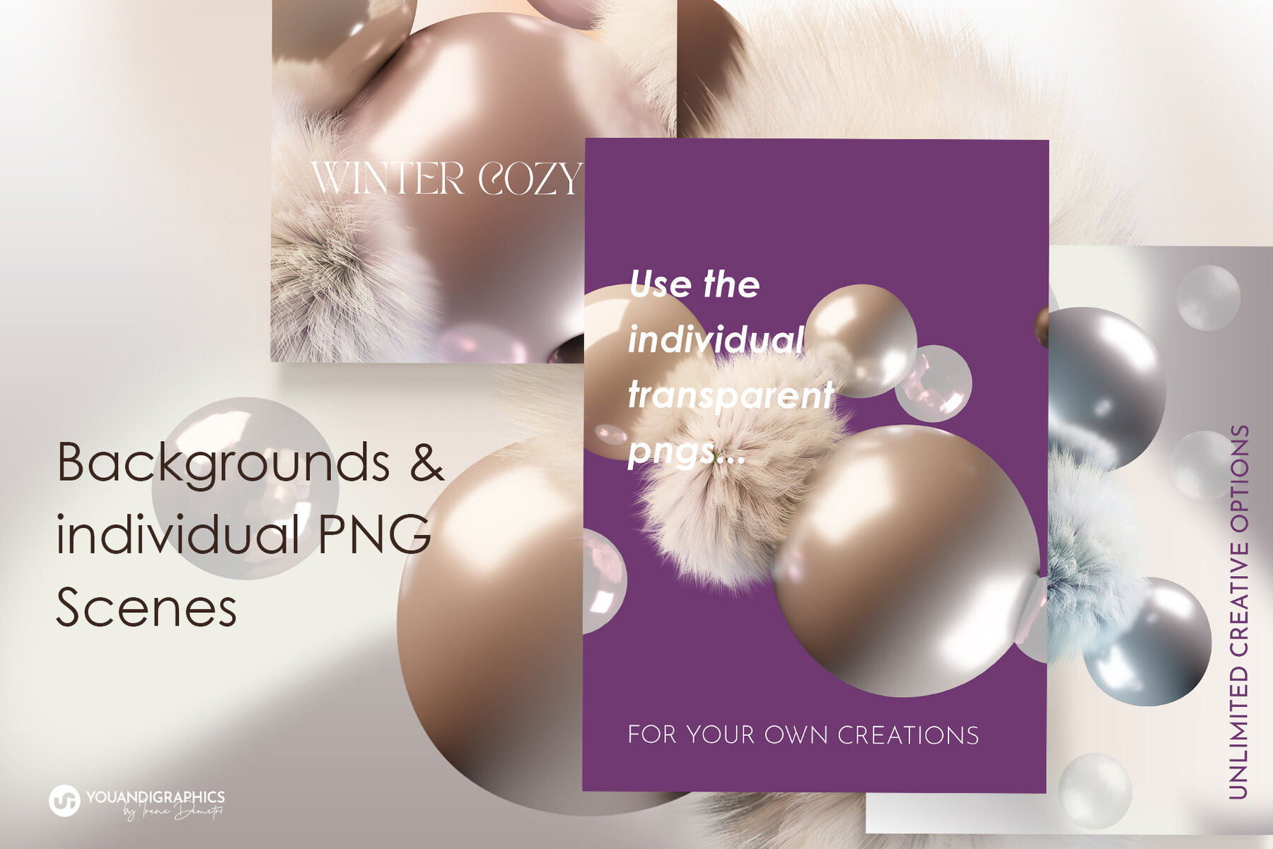 Winter Cozy Backgrounds   3D Scenes 7