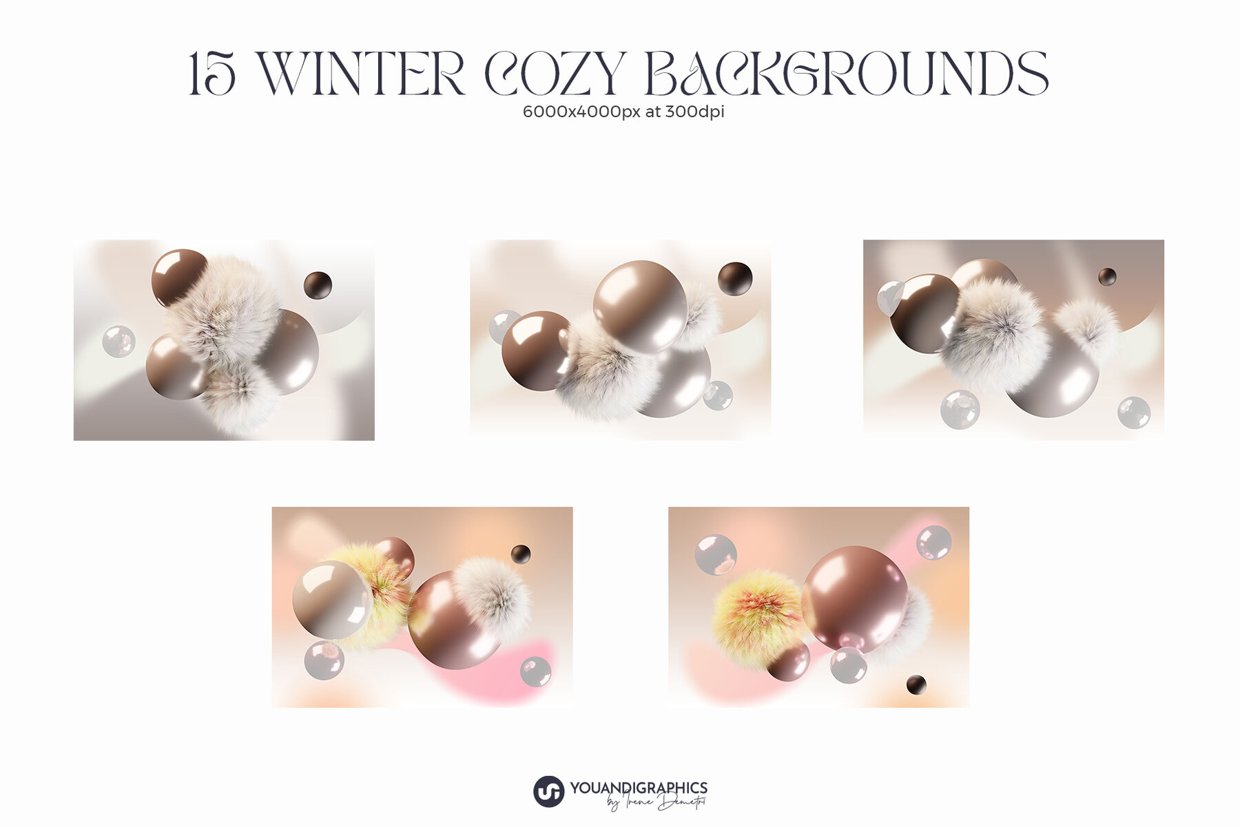 Winter Cozy Backgrounds   3D Scenes 11