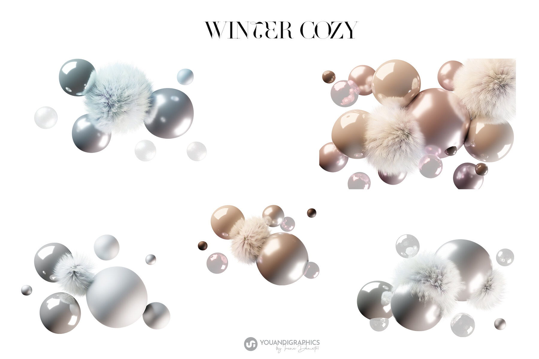 Winter Cozy Backgrounds   3D Scenes 16