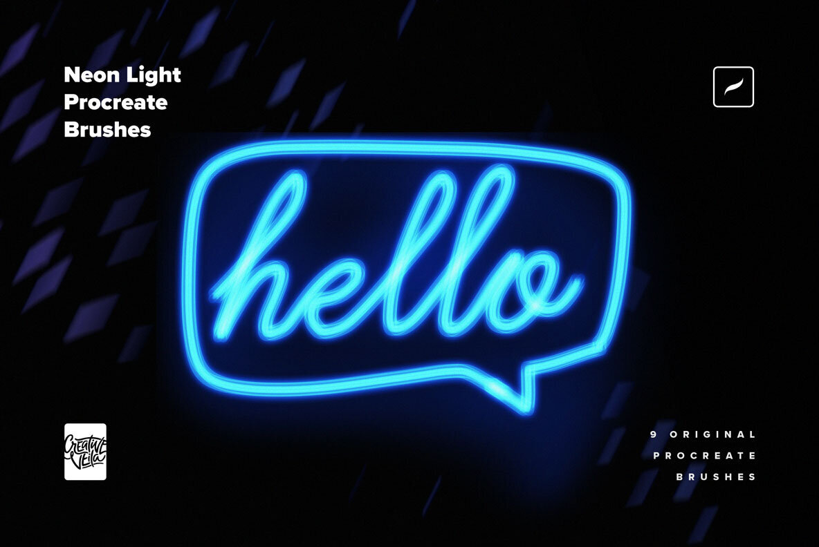 Neon Light Procreate Brushes 3