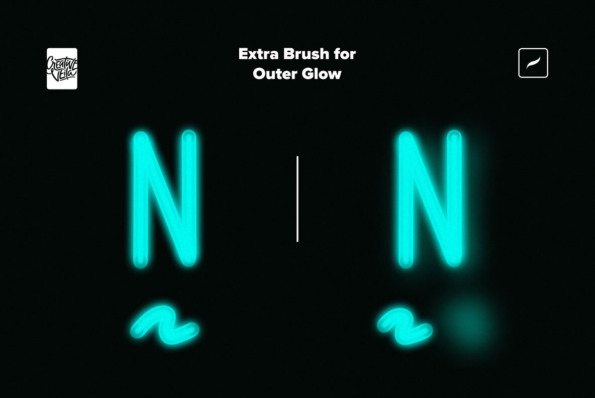 Neon Light Procreate Brushes 5