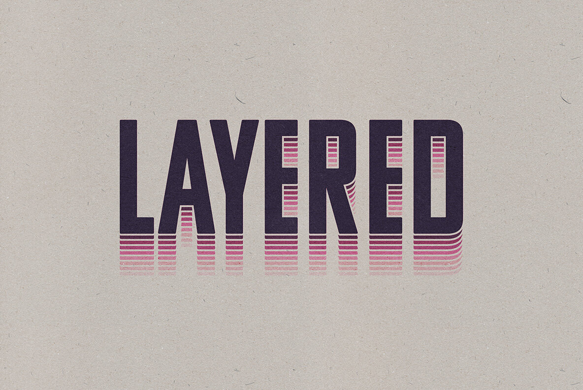 Layered Text Effect 2