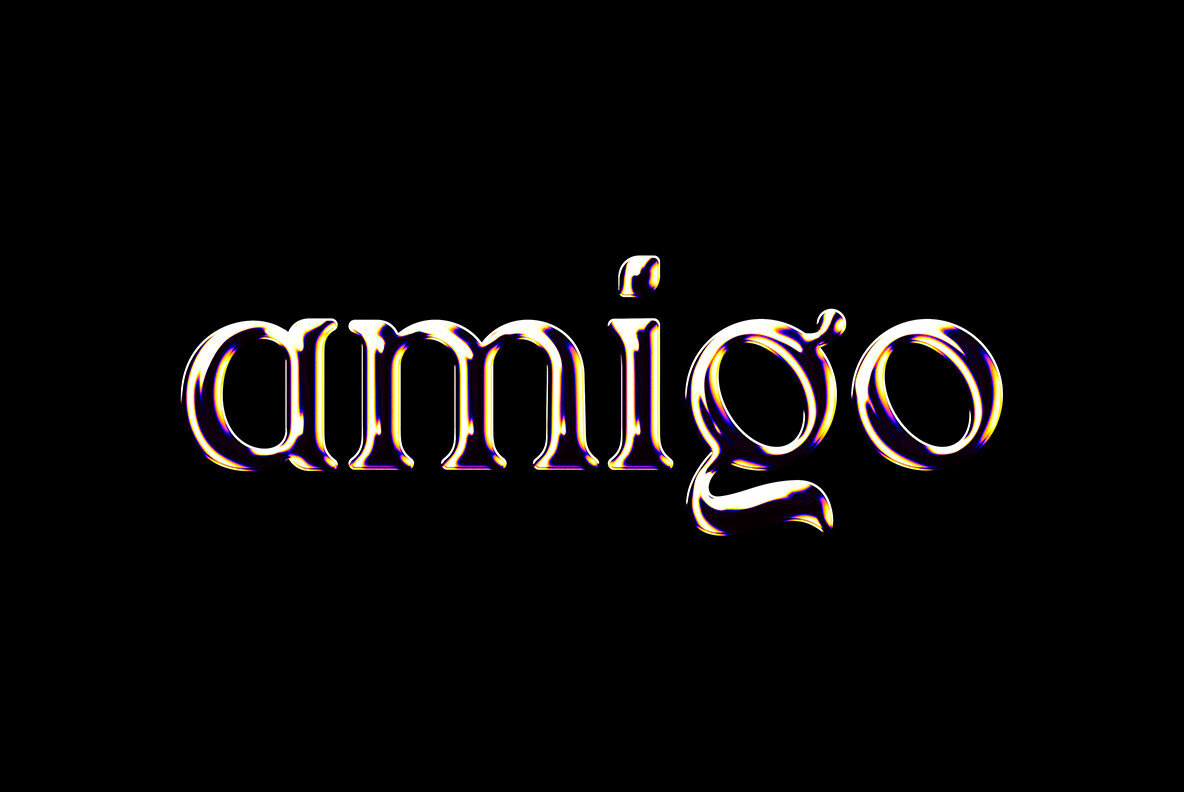 Iridescent Chrome Text Effect 2