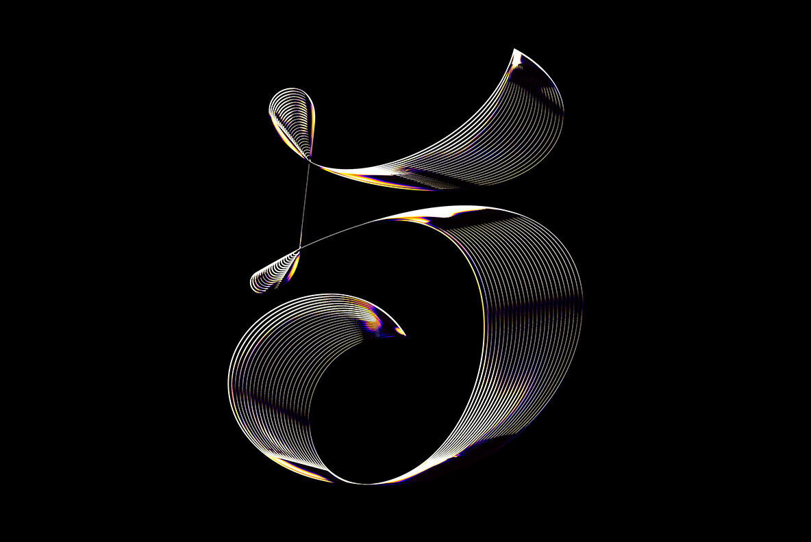 Iridescent Chrome Text Effect 3