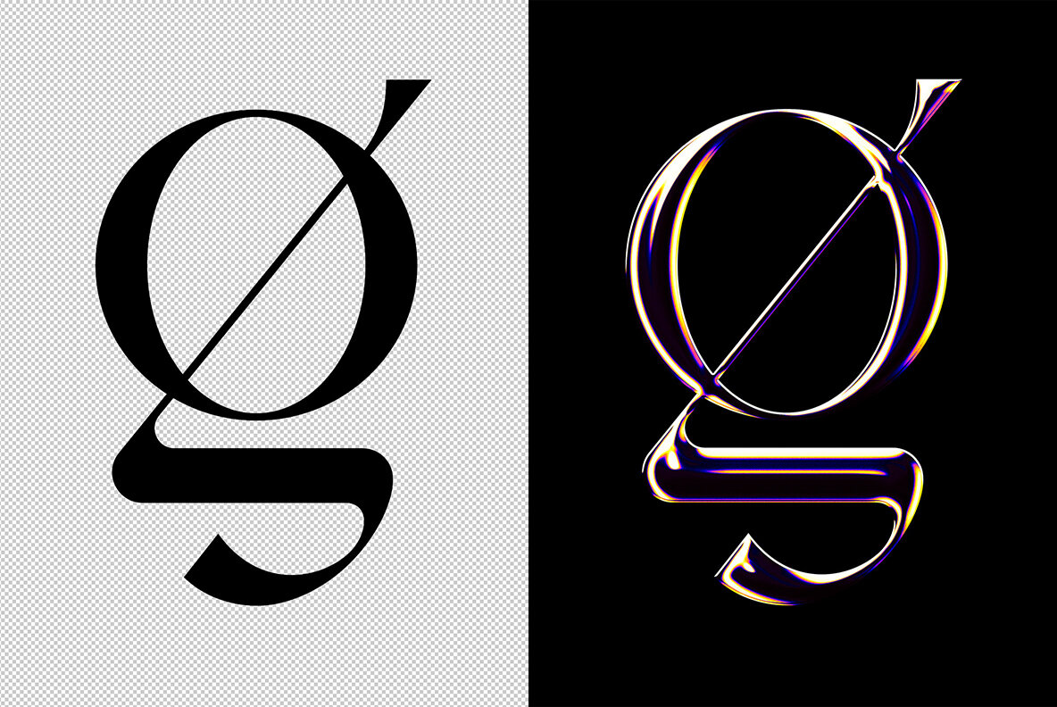 Iridescent Chrome Text Effect 4